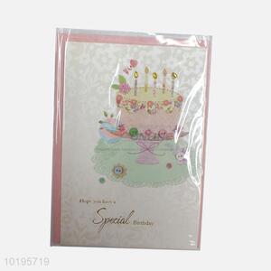 Fancy top selling cake style greeting card