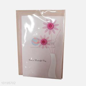 High sales delicate flower style greeting card