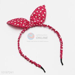 High Quality Fashion Heart Pattern Hair Band with Rabbit Ear Design