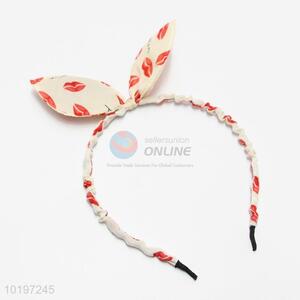 Red Lips Pattern Fashion Women Girl Hair Band