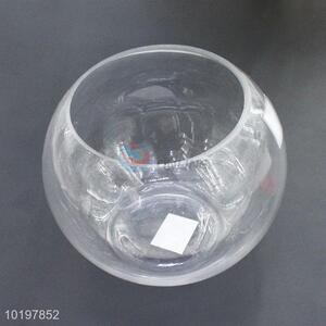 Hot Sale Clear Desktop Portable Round Glass Vase Fish Bowl