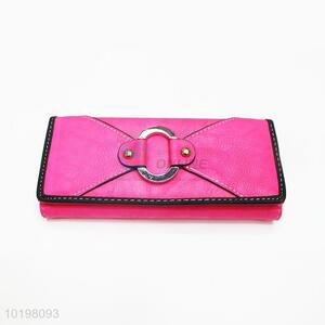 Factory Direct Rose Red Rectangular Purse/Wallet for Daily Use