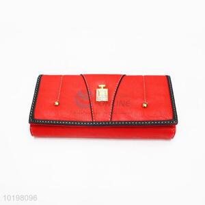 Factory High Quality Red Rectangular Purse/Wallet for Daily Use