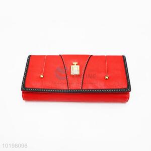Factory High Quality Red Rectangular Purse/Wallet for Daily Use