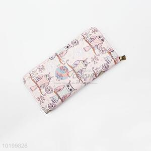 Cartoon owl ladies hand purse long wallet