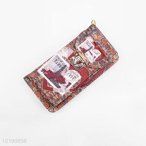 Woman long coin wallet purse handbag