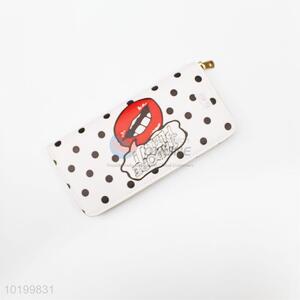 New ladies polka dots wallets long clutch handbags purse