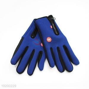 Fashion Man <em>Winter</em> Outdoor Warm <em>Gloves</em> With Zipper