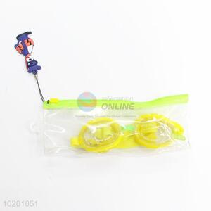 Popular top quality yellow swimming goggles