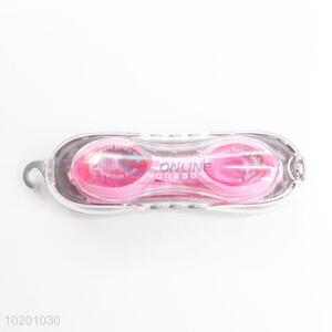 Wholesale cute pink swimming goggles