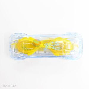 Cool cheap yellow simple swimming goggles