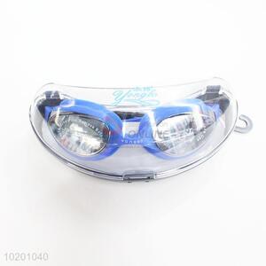 Fashion style low price blue swimming goggles