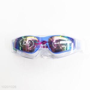 Fashion style low price cool blue swimming goggles