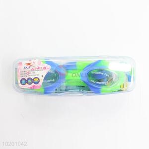 Cool low price blue&green swimming goggles