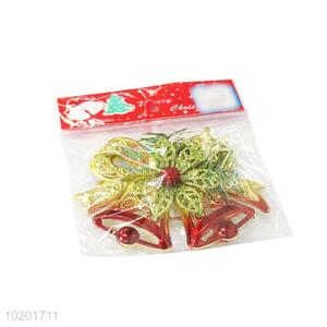 China Factory Christmas Decor Ornament Plastic Pendant in Bells Shape