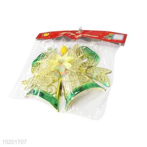 Promotional Gift Christmas Decor Ornament Plastic Pendant in Bells Shape