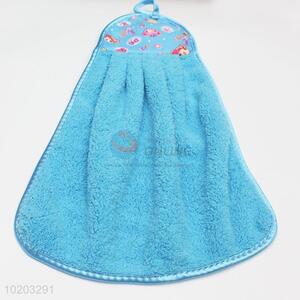 New design blue soft microfiber hand towel