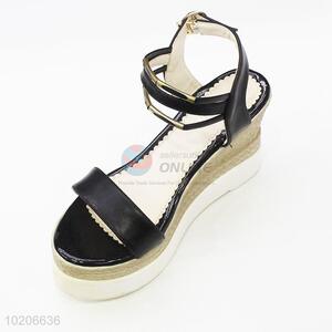 Delicate design custom women wedge sandal