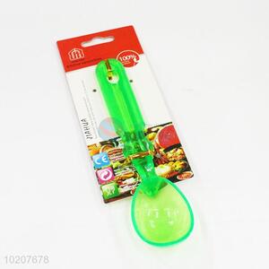 Hot sale green plastic ice cream spoon