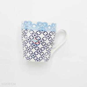 Flower Printed Ceramic Cup Tea Mug