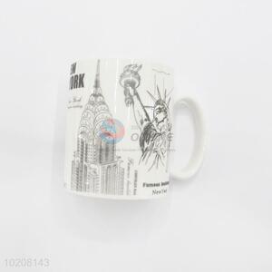 Hot Sale Statue of Liberty Pattern Ceramic Coffee Mug/Ceramic Mug