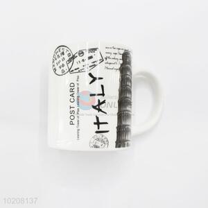 Italy Pattern Ceramic Cup Tea Mug For Coffee Shop