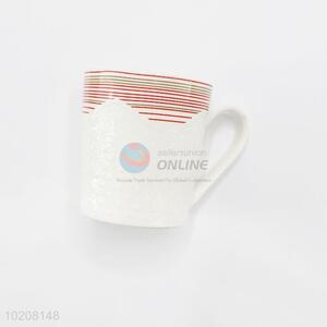 Elegant Striped Ceramic Tea Mug