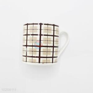 Hot sale checked <em>travel</em> ceramic mug cup