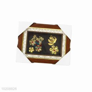 3D Golden Flowers Home Decoration Wall Hanging Picture