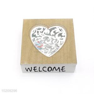 Custom Wood <em>Storage</em> Box With Heart Shape Engraving