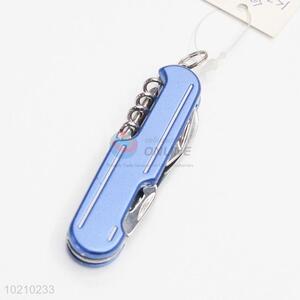 Multifunctional Blue Stainless Steel Folding Knife for Promotion