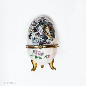 High Quality Ceramic Jewelry Box/Case in Egg Shape