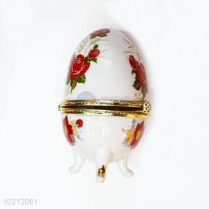 Wholesale Cheap Ceramic Jewelry Box/Case in Egg Shape