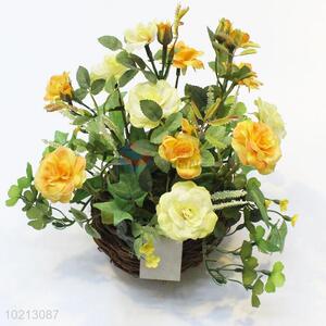 High sale beautiful 4pcs simulation flower bonsai