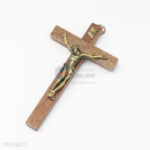 Hot sale wood crucifix with Jesus on cross