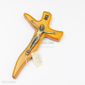 New design cheap wood crucifix with Jesus on cross