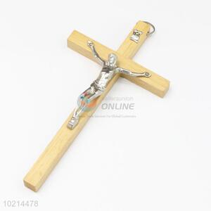 Hot sale prayer wood crucifix with Jesus on cross