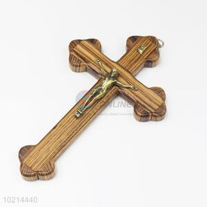 Cheap decorative wall hanging Jesus wood cross