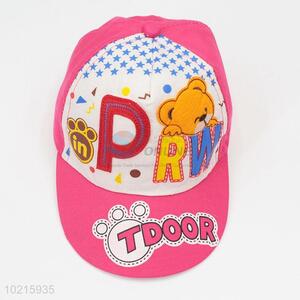 Cute Pattern Latest Design Cartoon Bear Children Boys and Girls Baseball Cap