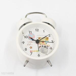 Hot-selling new style white alarm clock