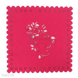 <em>Soft</em> pink felt table <em>cloth</em>/insulation placemat