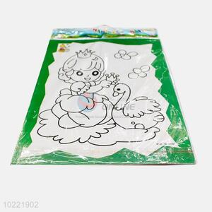 Latest design princess shape drawing paper for children