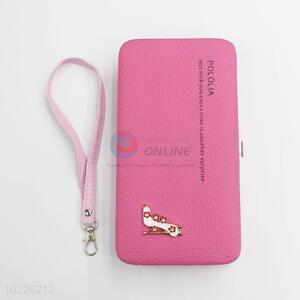 Best Selling High-heel Shoes Decoration Mini Purse Card Bag with Loose-leaf and Sucker