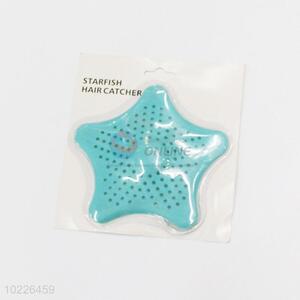 Blue plastic bathroom/kitchen floor drain strainer