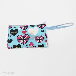 Portable personalized heart cosmetic bag