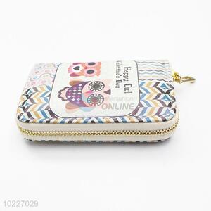 High Quality Long Wallet with Owls Pattern