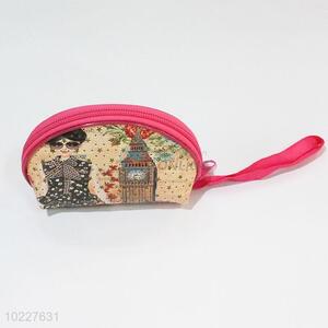 Fashion Style Women Sparkling Girl Pattern Purse Lady PVC Zipper Mini Wallet