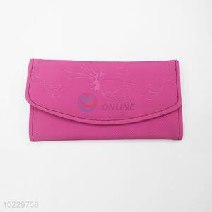Rose red billfold wallet <em>envelope</em> clutch purse bag