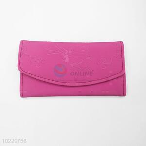 Rose red billfold wallet <em>envelope</em> clutch purse bag