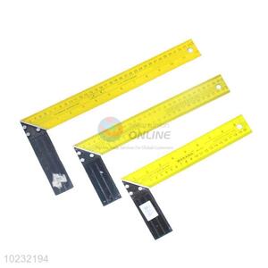 Top quality low price yellow&black 3pcs angle rules